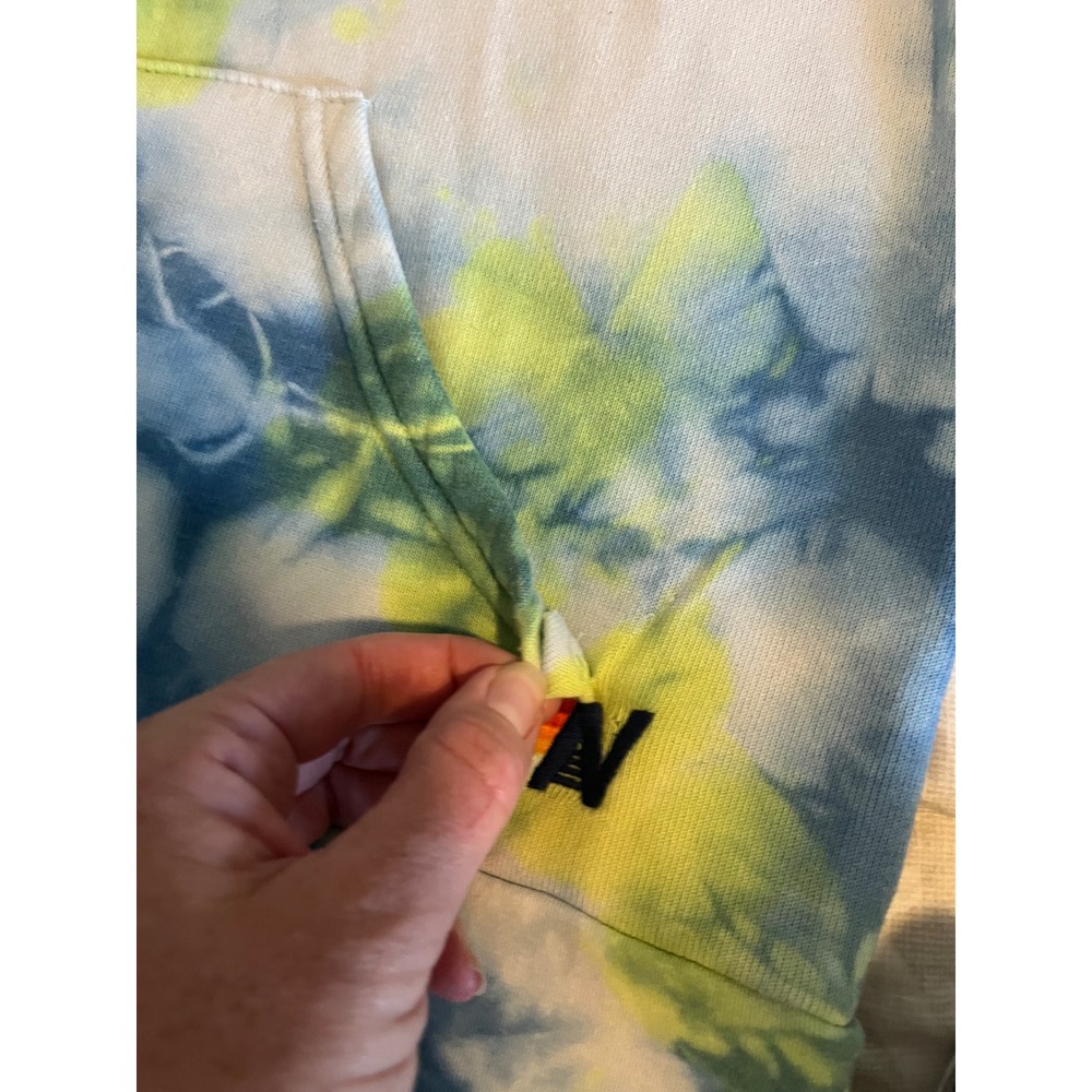 Aviator Nation Blue Yellow Tie Dye Zip Hoodie and Joggers Set Large - Picture 6 of 9